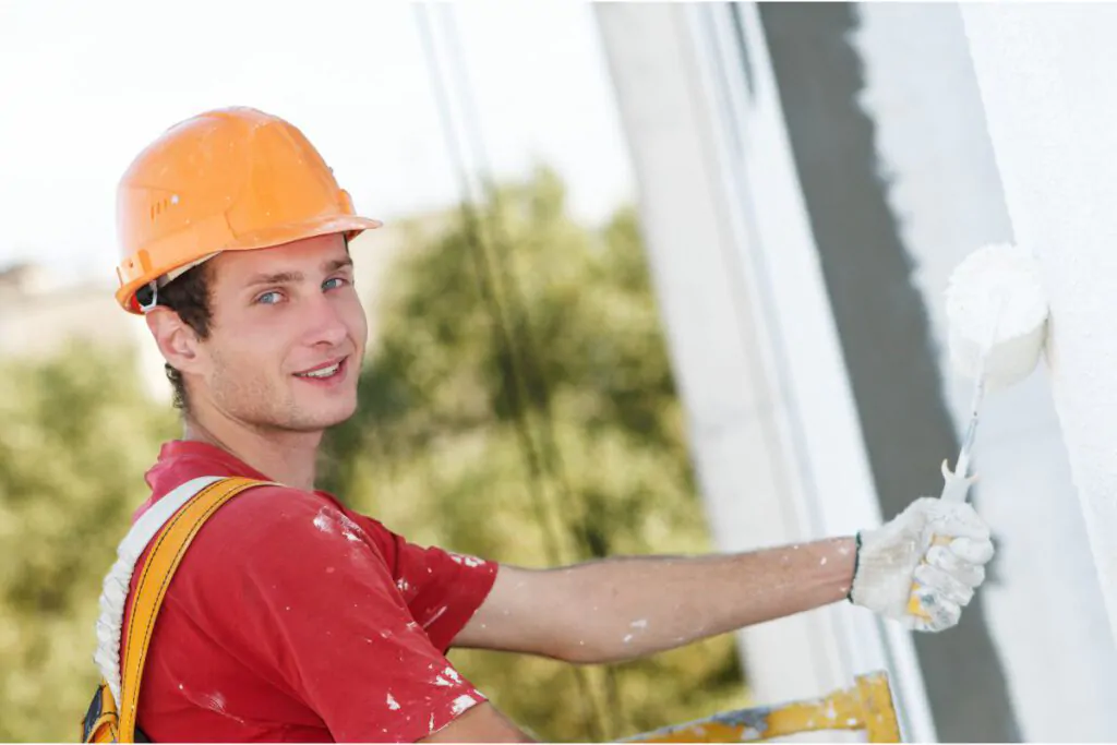 builder facade painter worker